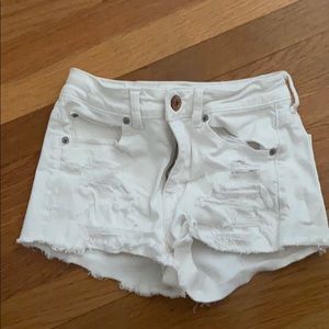 White Jean Shorts from American Eagle